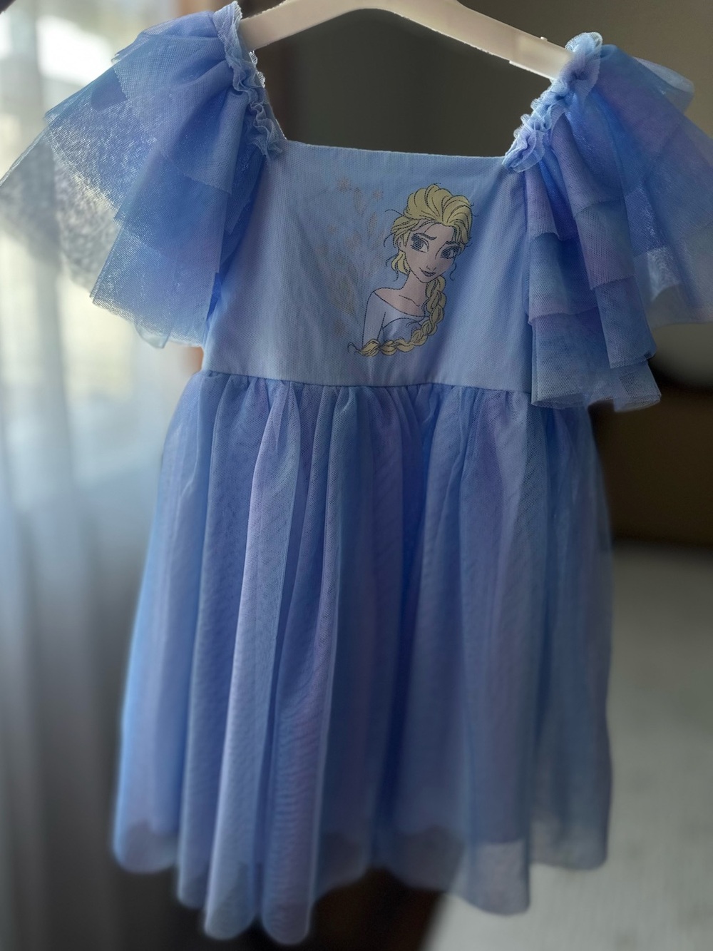 Disney Frozen Elsa Blue Tulle Dress Girls Size 4T – Beautiful Princess Dress
